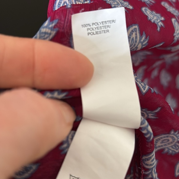 Lucky Brand Pink and Blue Blouse - Picture 10 of 10